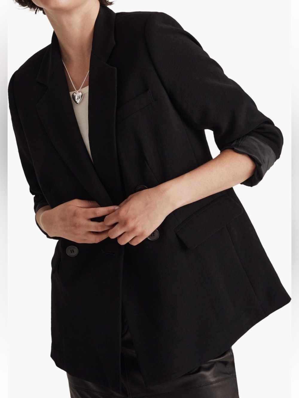 MADEWELL ROSEDALE CREPE BLAZER
